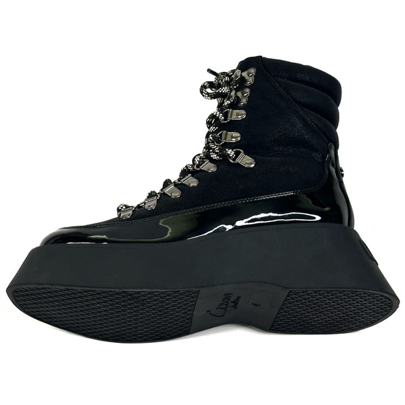 Circus NY by Sam Edelman Gail Black Lace-up Hiker Platform Boots Womens 6M New - Picture 5 of 13